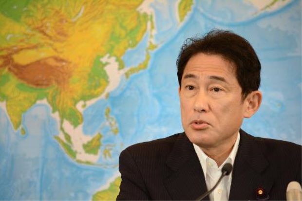 Japanese Foreign Minister Fumio Kishida speaks during a press conference in Tokyo. (Photo courtesy: AFP)