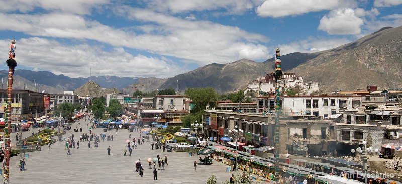 Lhasa, capital city of Tibet. 