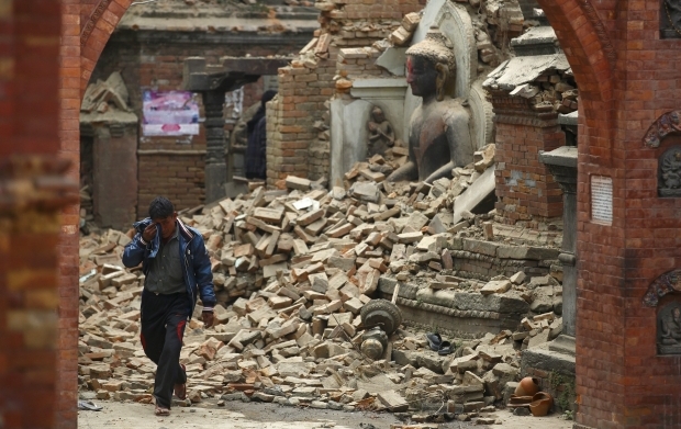 Indiscriminate destruction in Nepal.(Photo courtesy: Reuters/Navesh Chitrakar)