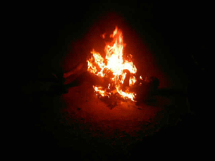Lobsang Gendun engulfed in flames, Dec. 3, 2012. (Photo courtesy: RFA)