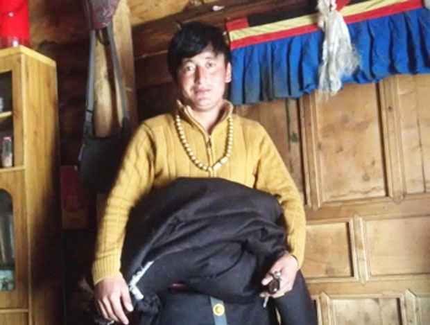 Tibetan protester Jampa Sengge is shown in an undated photo. (Photo courtesy: RFA)