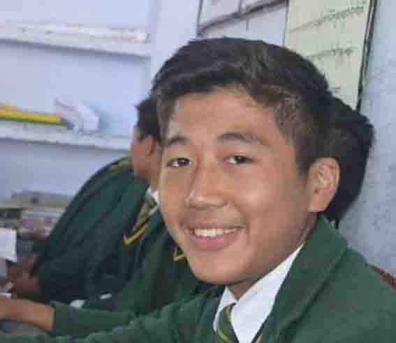 Dorjee Tsering, a 16-year-old exile Tibetan schoolboy who immolated himself on Feb 29 in Deharadun, India.