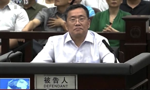 Chinese lawyer Zhou Shifeng during his trial in Tianjin in northern China. (Photo courtesy: The Guardian)
