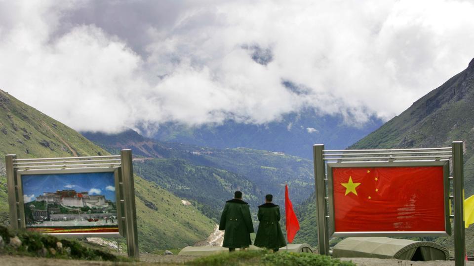 The international border at Nathu La Pass, in Sikkim. (Photo courtesy: hindustantimes)