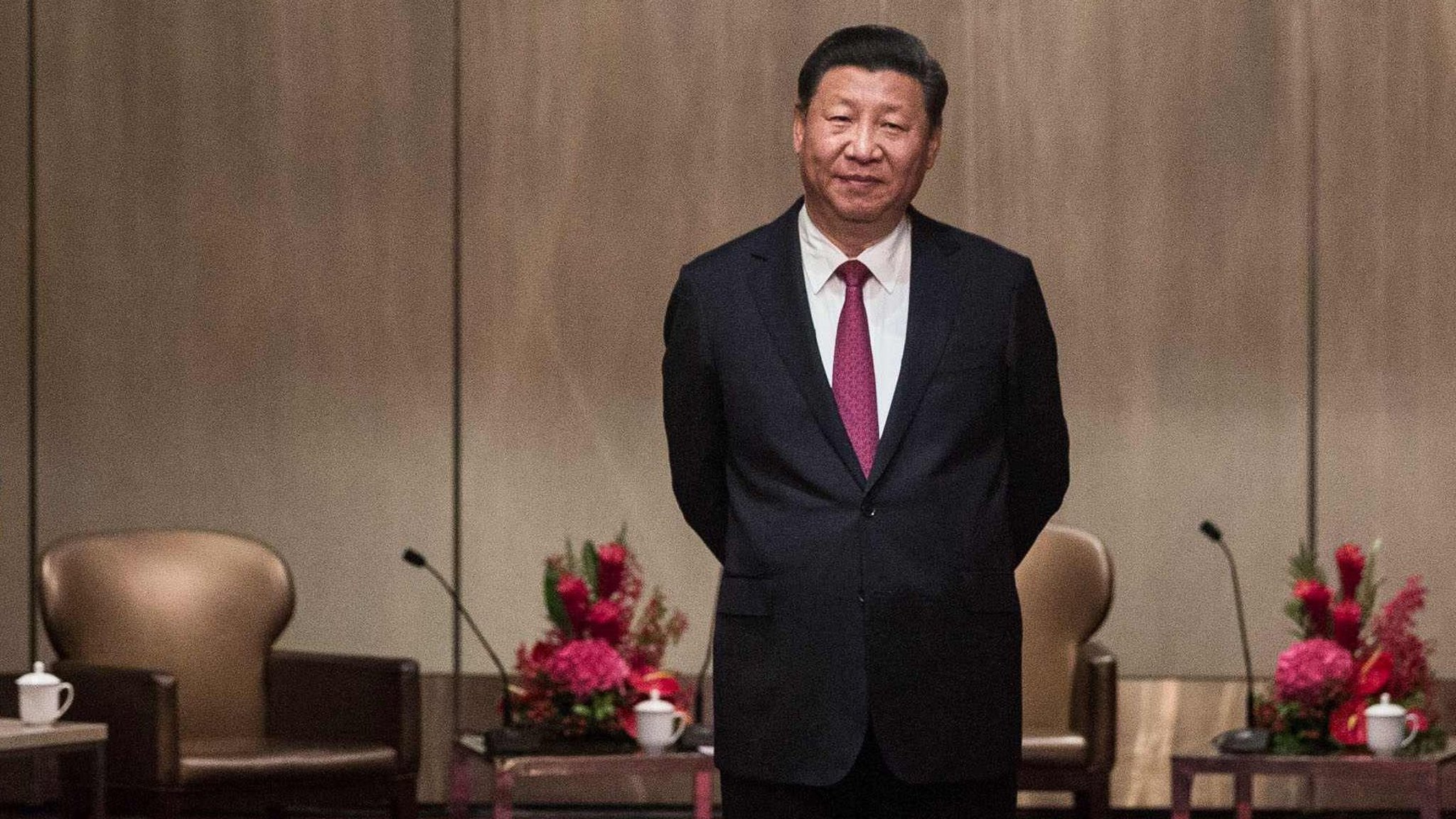 TOPSHOT - China's President Xi Jinping (