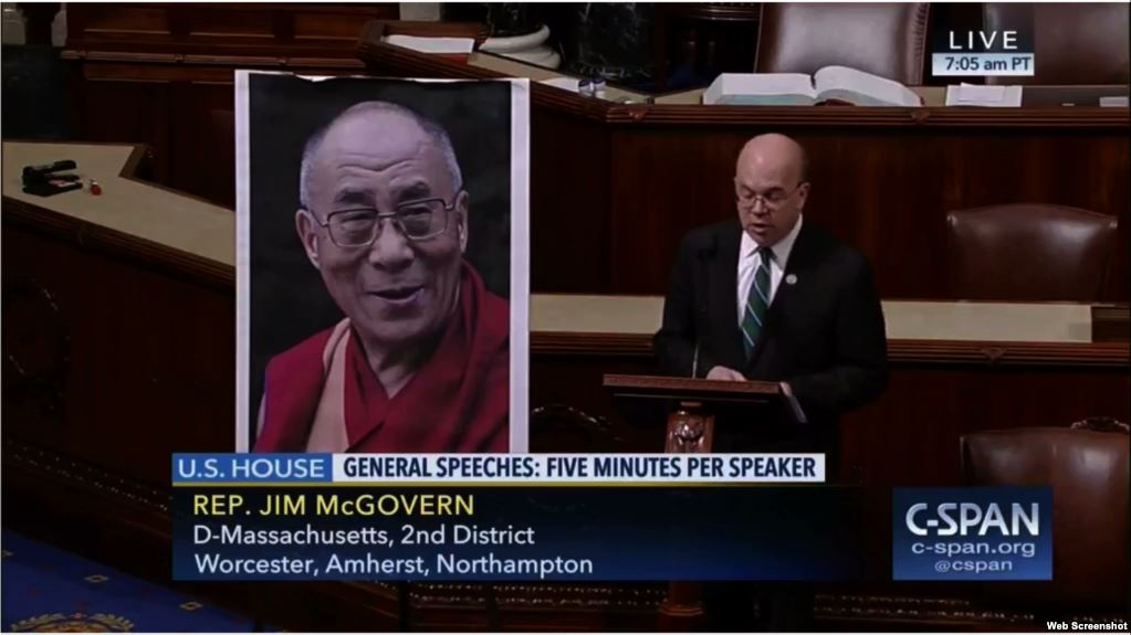  Addressing the US House of Representatives on Dec 14 during its special order period, Congressman Jim McGovern, a senior House Democrat and co-chair of the bipartisan Tom Lantos Human Rights Commission. (Photo courtesy: C-SPAN)