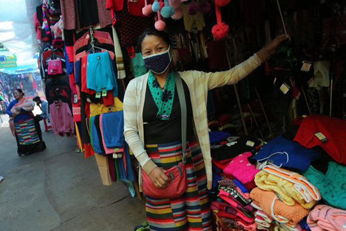 Tibetan refugee handlooms market. (Photo courtesy: HINDUSTAN TIMES)