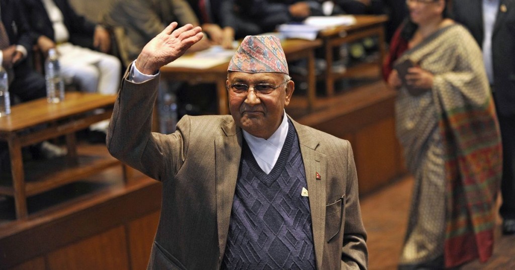 Nepal Prime Minister KP Sharma Oli. (Photo courtesy: scroll)