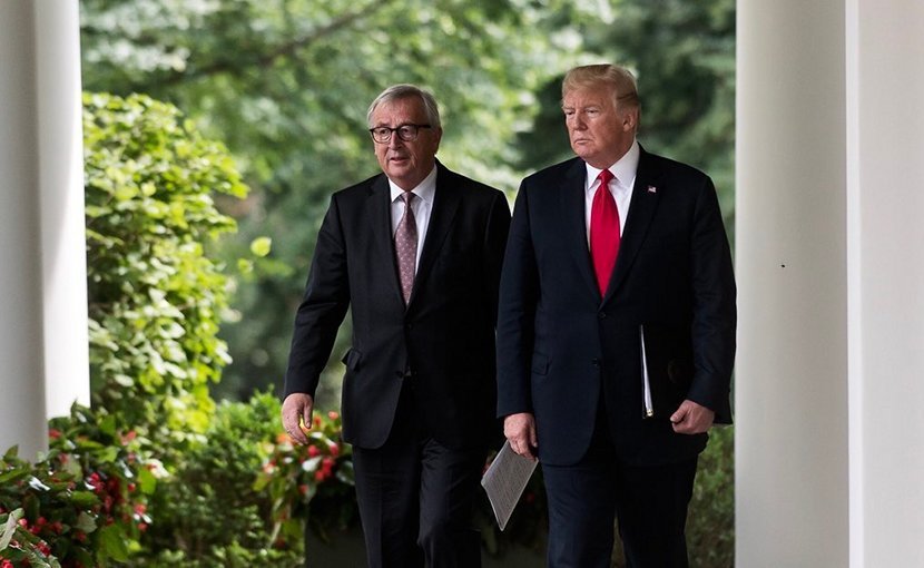 US President Donald Trump and European Commission President Jean-Claude Juncker. (Photo courtesy: Photo Credit: Dan Scavino Jr., White House.)