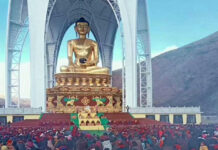 Three Tibetans held for cellphone photos of China’s destruction of a major Buddha statue