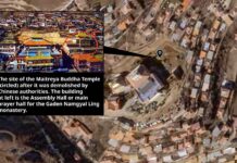 Reports speak of China’s destruction of a second major Tibetan Buddha statue