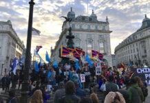 Tibet activists join global protests against China’s 73rd National Day commemoration