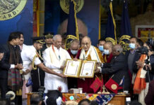 Peace award recognizes Dalai Lama for Gandhi-Mandela inspired contributions