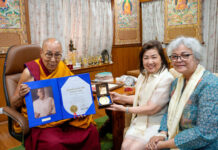 Dalai Lama personally presented with his 1959 Ramon Magsaysay Award