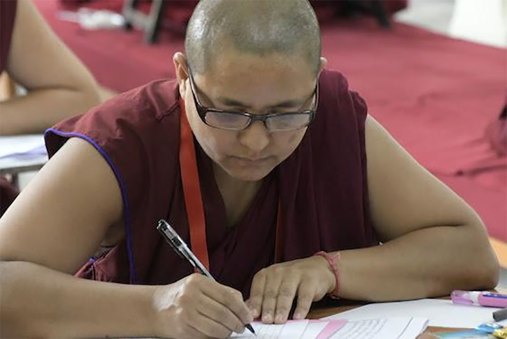 Record 132 Tibetan Buddhist nuns taking this year’s Geshema degree exams