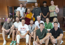 NZ team members visit Dalai Lama ahead of Australia clash in world cup cricket match