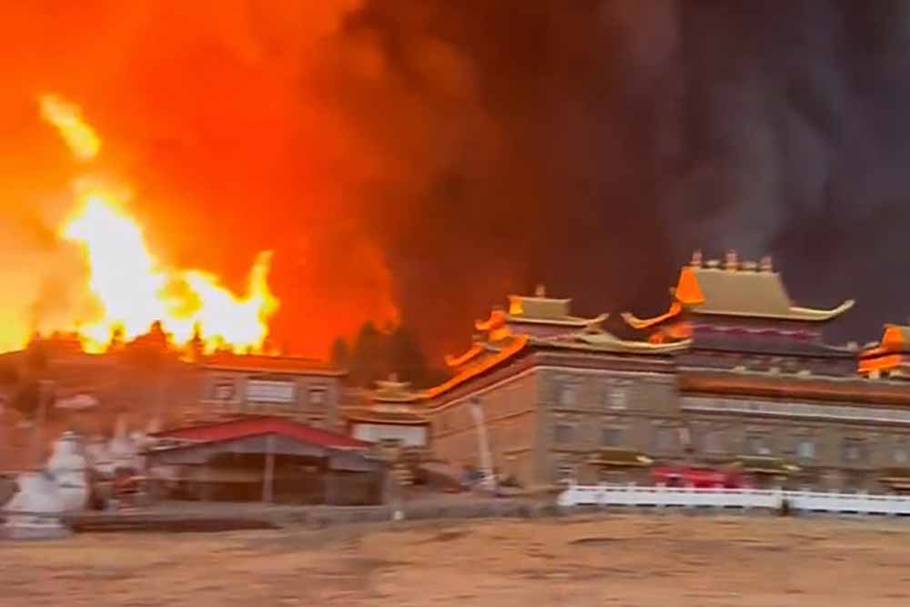 Eastern Tibet forest fire reported contained as over 5,900 villagers evacuated