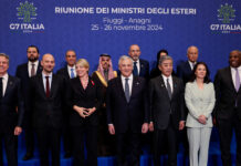 Middle East, Ukraine and China with its rights record dominated G7 foreign ministers’ meeting