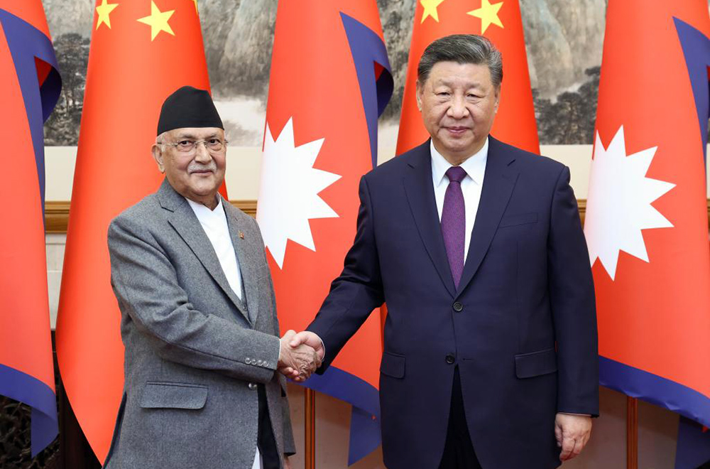 Nepal PM Oli avows China-allegiance on Tibet etc in meeting with President Xi