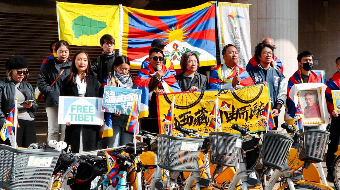 Cycling rally in Taiwan sounds the bugle for commemorating 66th Tibetan Uprising Day