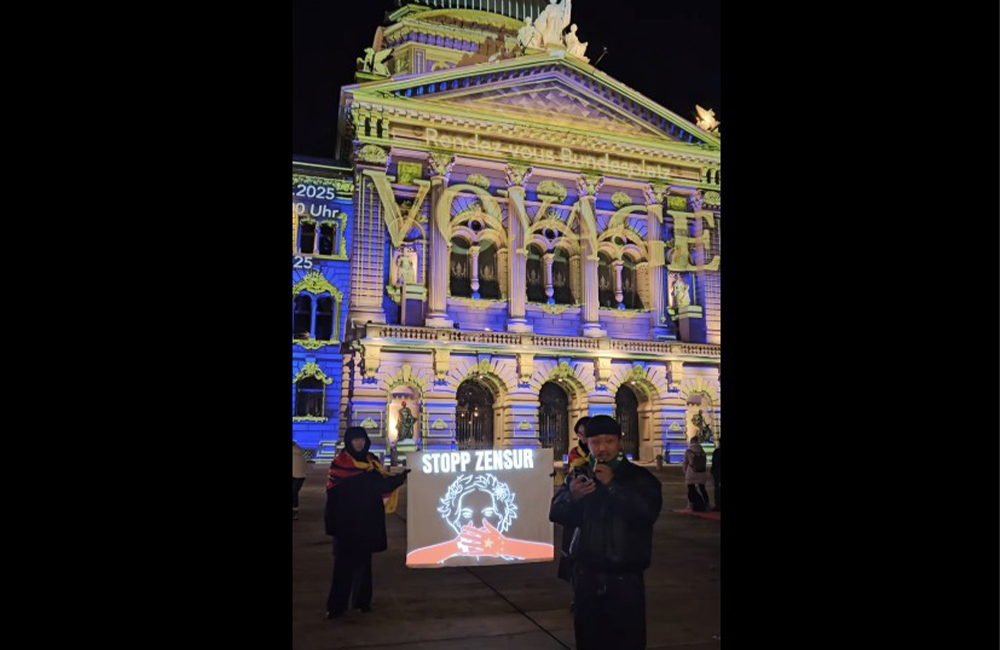 Swiss Tibetans staged own event after being removed from annual Bern light show for ‘political’ reason