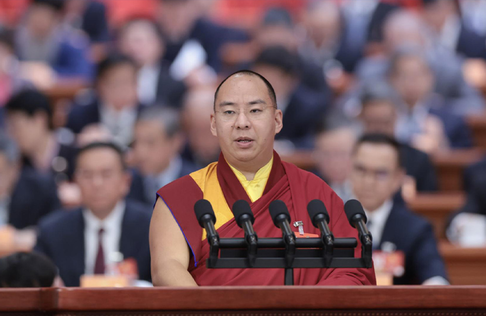 China-appointed Panchen vows proactive move to Sinicize Tibetan Buddhism at annual two-sessions meet in Beijing