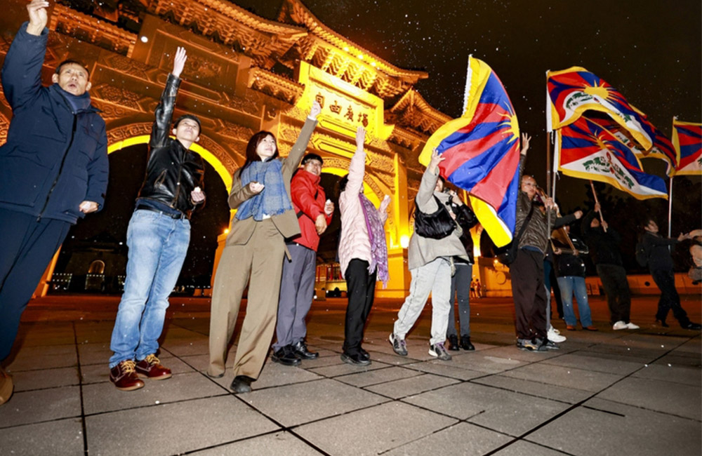 Man held for throwing firecrackers at Tibet Uprising Day Vigil in Taipei