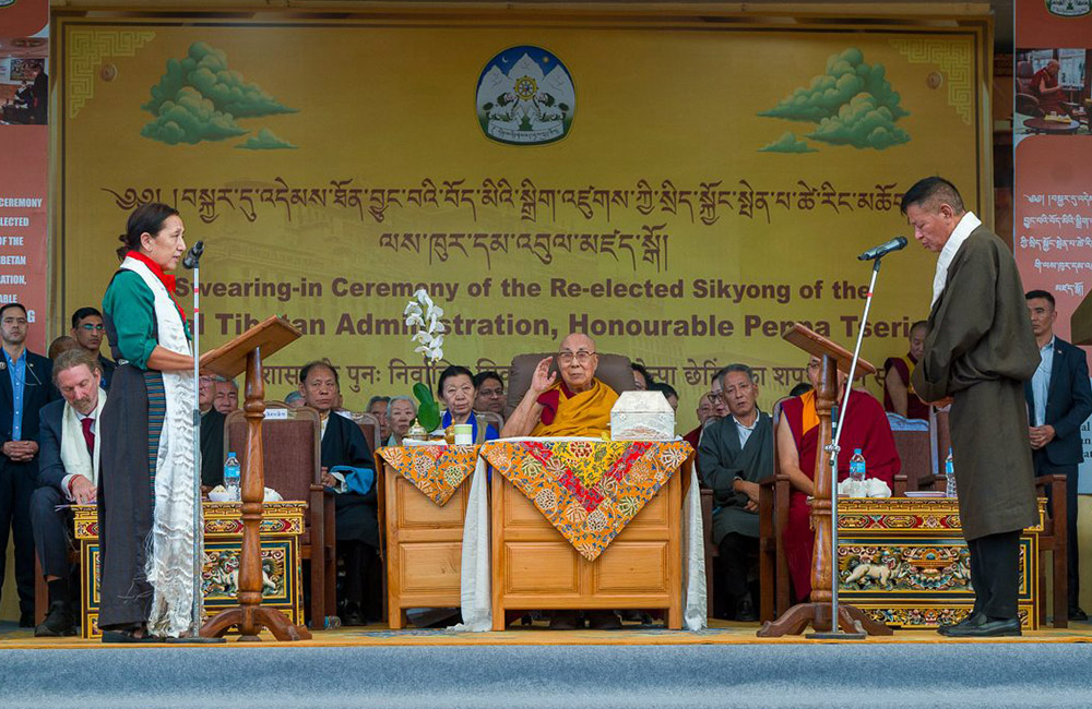 Penpa Tsering begins second term as Sikyong of exile Tibetan administration