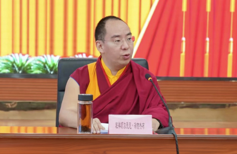 China-appointed Panchen has asserted that ‘true Dharma’ begins with observing the coercive ethic unity law