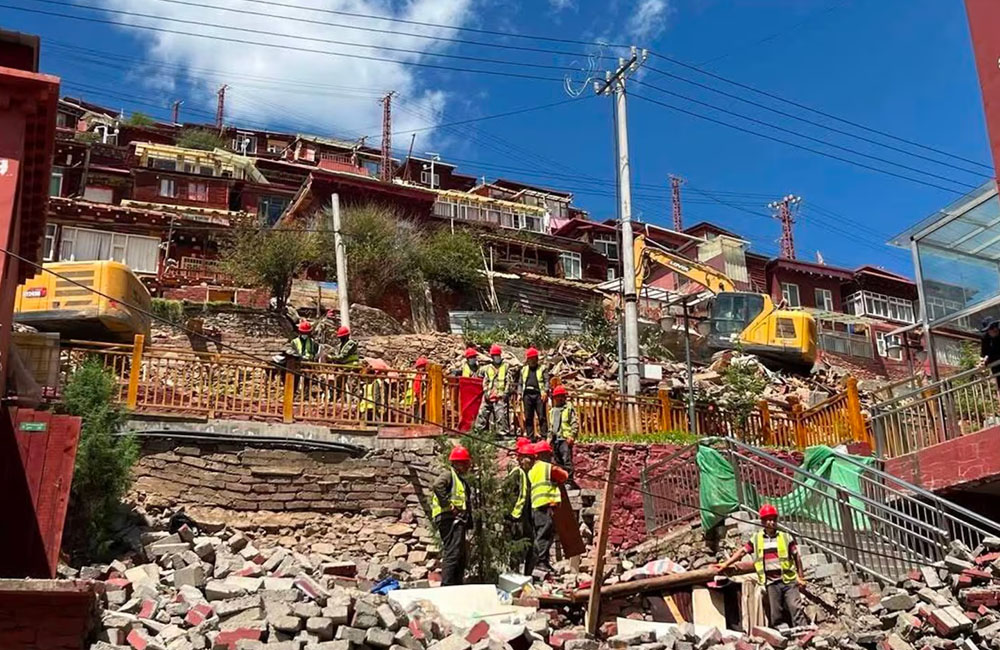 Latest satellite images confirm China’s continuing assault on Larung Gar Buddhist learning centre in Tibet