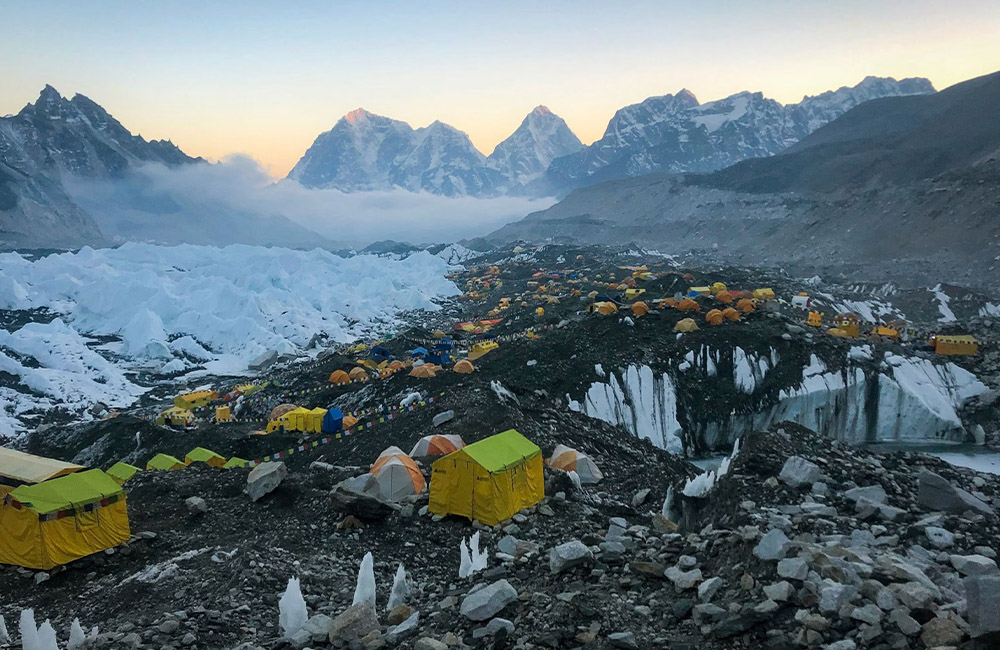 Human-induced heating, including climbers’ urinating, contributing to rapid melting of Himalayan glaciers